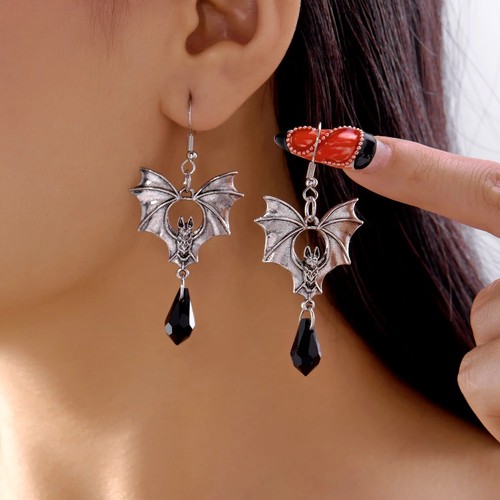Gothic vampire bat earrings - bat,