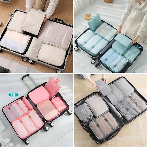 7pcs packing cubes luggage - 7pcs,