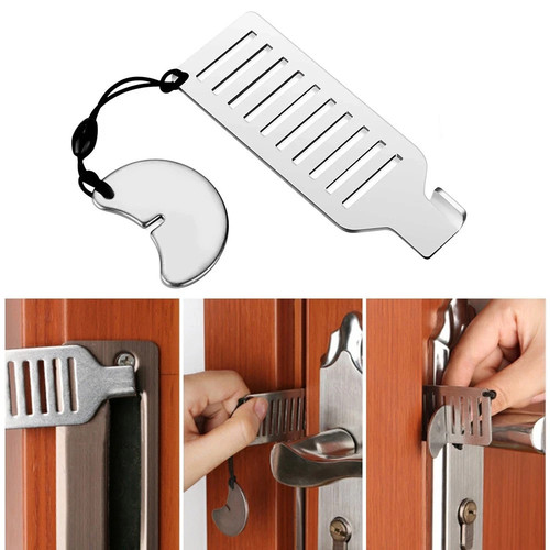 Portable door lock hardware - door,