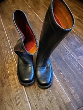 Black Vintage Derri Motorcycle Boots Size 8