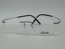 Silhouette Eyeglasses 5541 6560 Silver/Grey 48•19•145 Sprung Sides Rimless Light