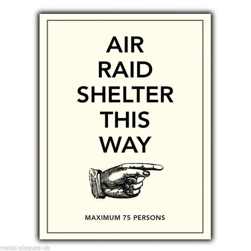 Air raid shelter retro - raid,