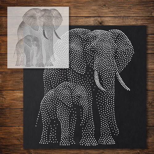 Elephant with calf - with,