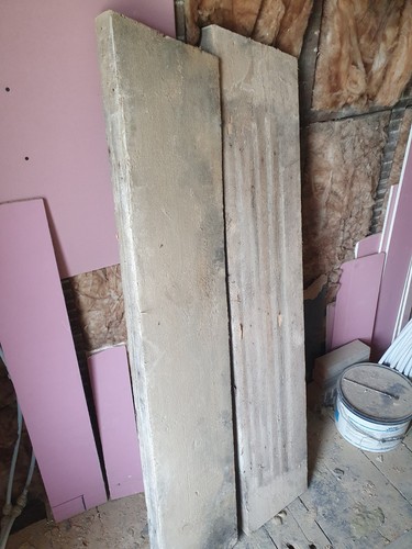 Reclaimed thick wooden lintels