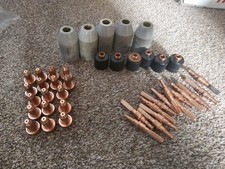 Esab Plasma Cutting Tips 3 Phase Shrouds Electrodes And Starters Job Lot. 120amp