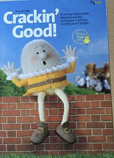 KNITTING PATTERN Alan Dart Humpty Dumpty toy 33cm tall Nursery rhyme Hayfield DK