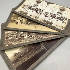 Russo-Japanese War 1904–05  Manchuria 4 Stereograph 3D Photographs Stereoview
