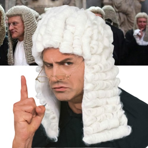 Judge colonial wig 55cm - wig, 55cm~61cm