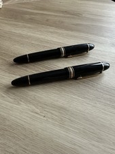 Set of Two 149 Mont Blanc Fountain Pens with Leather Case