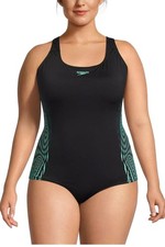Speedo Women's Placement Medalist Swimsuit Swimming Costume Plus Size BNWT