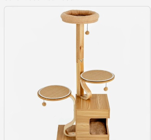 Wooden cat tree climbing - wooden,