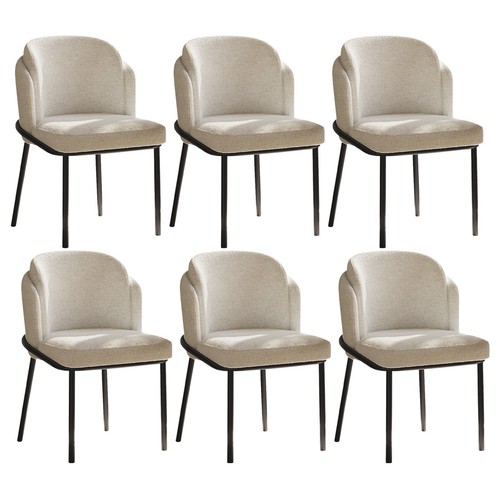 Beige upholstered dining - upholstered,