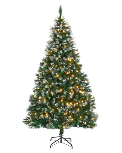 7ft pre lit frosted - pre-lit, pine
