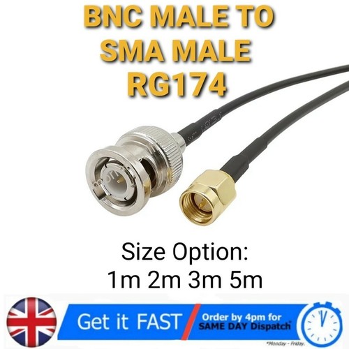 Bnc male sma - bnc, pigtail