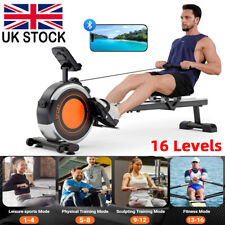 16 Levels Fitness Adjustable Magnetic Rowing Machine Rower LCD Digital Monitor