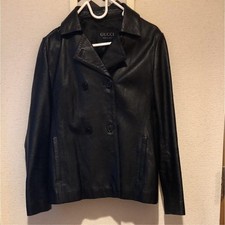 USED GUCCI LEATHER JACKET PRICE REDUCTION ACCEPTABLE