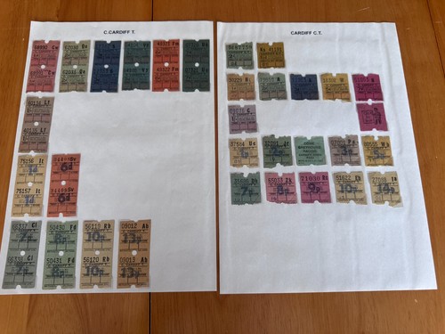 Vintage bus tickets - tickets,