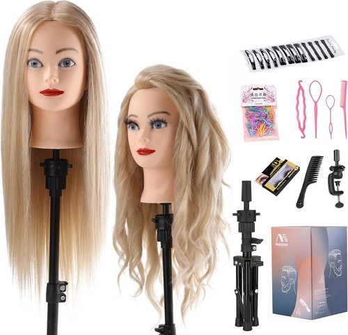 Hairdressing head with - head,
