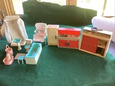 Vintage dolls house furniture - vintage,