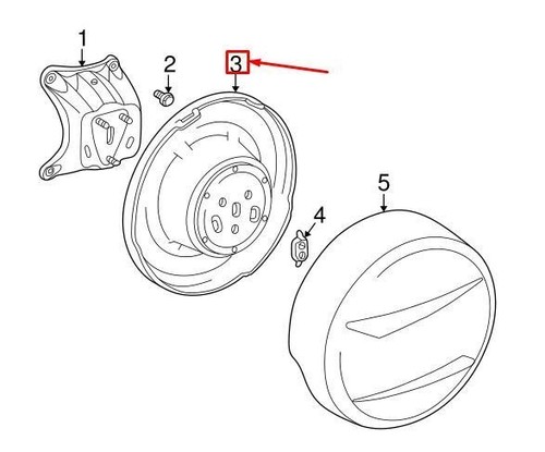 Toyota rav4 xa20 - spare, wheel