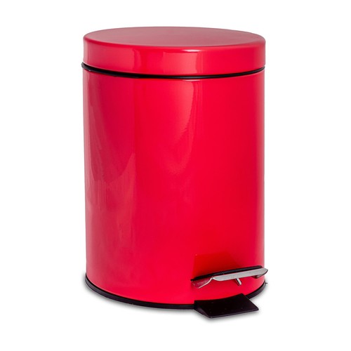 Round bathroom pedal bin - bin,