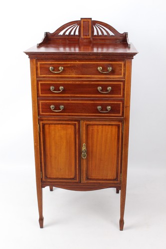 Edwardian mahogany music - mahogany,