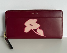 Radley Liverpool Lane Burgundy Leather Large Purse New with dust bag