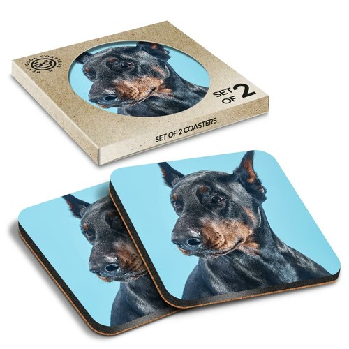 Boxed square coasters - boxed,
