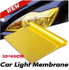 30 x 60cm Yellow Tinting Film Fog Tail Lights Headlights Tint Car Van Wrap