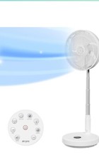Pedestal Fan With Remote Control - Oscillating & Portable Foldable Air Pro 13”