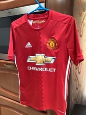 Manchester United home shirt. 2016 2017. Adidas Newton Heath. Size-13/14 Y