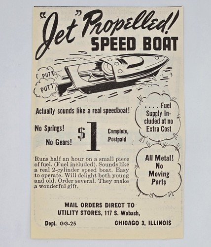 1946 jet propelled speed boat - jet,