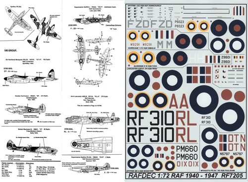 Rafdec decals lancaster - rafdec,