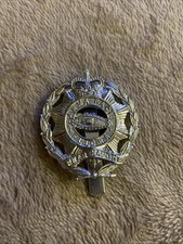 North Somerset Yeomanry : Silver Finish Anodised / Staybrite Cap Badge.