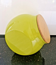 Green Cookie Jar Biscuit Barrel Storage Jar Dunelm Lime