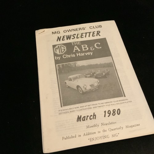 Rare owners club newsletter - rare, mg