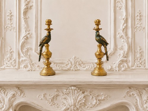 Parrot candlesticks - parrot,