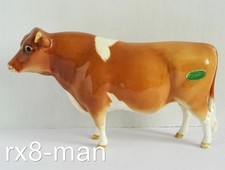 VINTAGE BESWICK GUERNSEY BULL CH. SABRINA'S SIR RICHMOND 14th MODEL No. 1451
