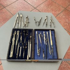 VINTAGE OLD ANTIQUE DRAWING INSTRUMENTS NAUTICAL TOOLS DIVIDERS JOB LOT