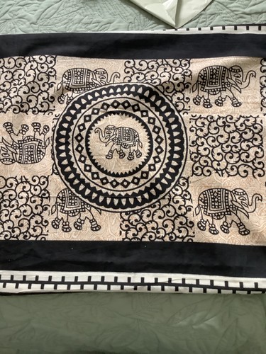 Elephant theme fabric cushion
