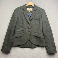 JACK WILLS Jacket UK 12 MALLALIEUS Blazer Tweed Country Hacking Riding Wool Race