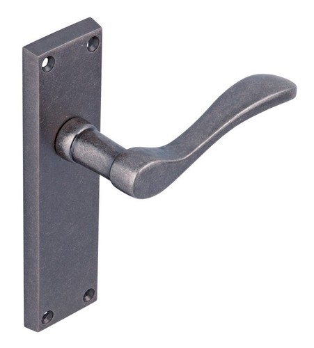 Pewter effect lever handles - pewter,
