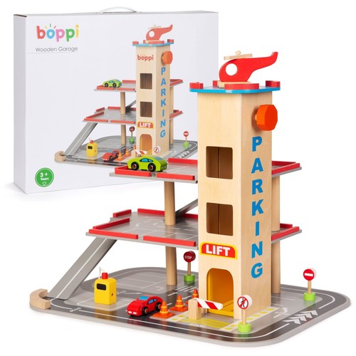 Boppi wooden garage carpark - wooden,