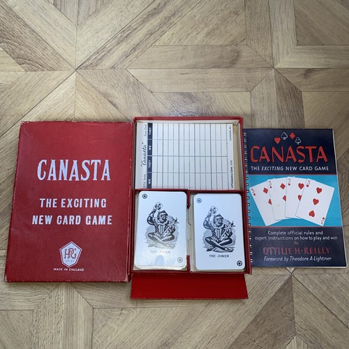 Vintage 1950 canasta card game - canasta,