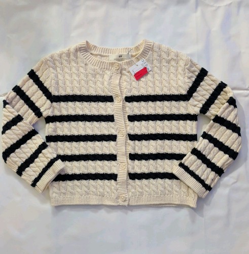 Girls stripe knitted cardigan - girls,