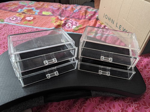 Clear makeup organiser - makeup, box