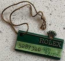Rolex Oyster Swimpruf Hangtag