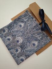 Liberty of London Hankie Tana Lawn Fabric Peacock Blue