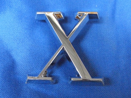 Jaguar chrome boot badge - 'x',