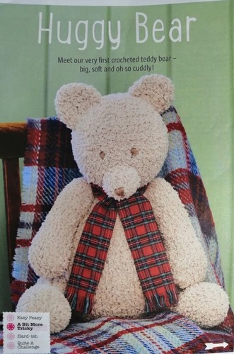 Huggy teddy bear toy crochet - bear,